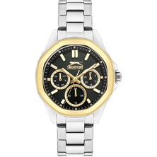 Slazenger Kadın Kol Saati 36 mm Yeşil Kadran Gümüş Kordon 3 Atm