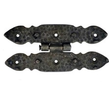 Magicool Antika Tarz Dekoratif Pirinç Düğmeli Menteşe - 142X69 Mm, Oksit