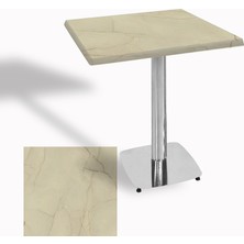 Dockers Tokyo Kare Masa (Kromnikel) 80X80 cm - (Werzalit, Wermodin ve Allzalit Tabla) - Golden Marble