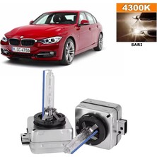 3 Tıkla Bmw 3 Serisi F30 2012-2017 Xenon D1S / D1R 4300K Sarı Hıd Xenon Ampul 2 Adet