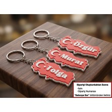 Sora Design Isimli Türkiye Haritası Anahtarlık Kişiye Özel Dekoratif Anahtarlık
