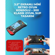 Narnuga 500 Retro Oyunlu Taşınabilir El Konsolu – X7M Modeli