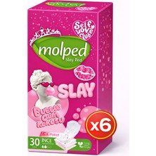 Molped Slay Günlük Ped 6 Paket 30 Adet Ped