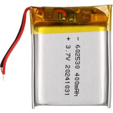 Powermaster 602530 3.7V 400 Mah Lityum Polimer Li-Po Batarya Ciklet Pil