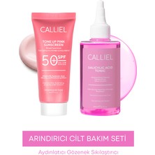 Calliel Aydınlatıcı, Gözenek Karşıtı Arındırıcı Cilt Bakım Seti