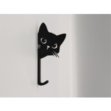 Sora Design Kedi Figürlü Duvar Anahtarlık Askısı Dekoratif Anahtar Tutucu Askı
