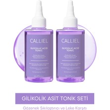 Calliel Glikolik Asit Tonik Seti Gözenek Sıkılaştırıcı Etki 200 ml Tüm Cilt Tipleri İçin