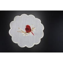 Nakışkonsept Kuş Desenli Kokteyl Peçete 6 Lı