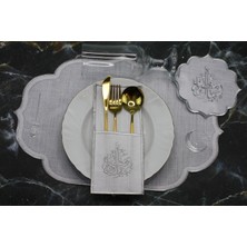 Nakışkonsept Ramazan Mübarek Yazili 18 Parça Parca Amerikan Servis Takimi