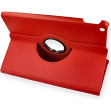  iPad 10.2 (7.nesil) Kılıf 360 Tablet Deri Kılıf - Kırmızı