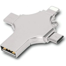 SiHako Otg 4ın1 Cep Telefonu Çok Fonksiyonlu USB Flash Bellek 64 GB Type-C, Micro Sd ve Kart Okuyucu