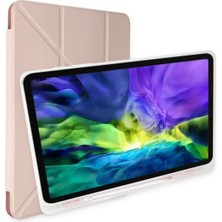  Samsung Galaxy T737 Tab S7 Fe 12.4 Kılıf Kalemlikli Mars Tablet Kılıfı - Rose Gold