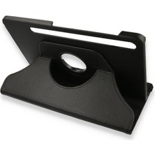  Samsung Galaxy X800 Tab S8 Plus 12.4 Kılıf 360 Tablet Deri Kılıf - Siyah