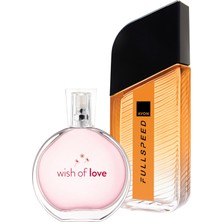 Avon Full Speed Erkek Parfüm ve Wish Of Love Kadın Parfüm Paketi 125 ml