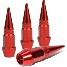 LTG Nova Alüminyum Sivri Sibop Kapağı Kırmızı 4'lü 45MM