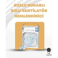 Narnuga Taşınabilir 3'ü 1 Arada Mini Fan | Nemlendirici + Soğutucu + Gece Lambası