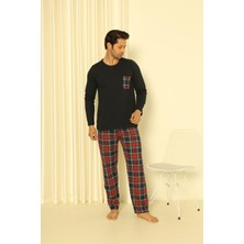 Ars Uzun Kollu Kareli Erkek Pijama Takımı