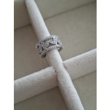 Pames Aksesuar Zirkon Kalp Detaylı Kıkırdak Küpesi