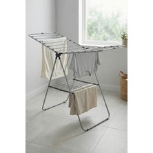 Digithome Katlanabilir Çamaşır Kurutma Askısı Çamaşırlık Gri