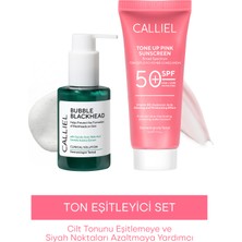 Calliel Cilt Tonunu Dengeleyen Set Pembeyeşil Köpük ve Güneş Kremi 2 Adet