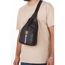 Newish Polo Erkek Kumaş USB Kulaklık Çıkışlı Çapraz Göğüs ve Omuz Çantası - NEWPOLO391