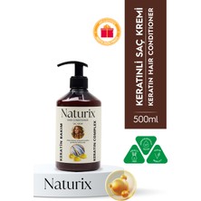 Tüm Saç Tipleri Için Doğal Keratin Bakımı 500 ml Saç Bakım Kremi Keratinli Saç Kremi