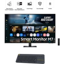 Samsung M7 43'' 4K Akıllı Monitör - Hem Tv Hem Bilgisayar Ekranı + Klavye