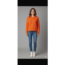 Triko Turuncu Hırka