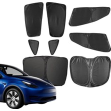 Ramm Tesla Juniper Uv Korumalı Güneşlik Seti - Siyah - 8 Adet