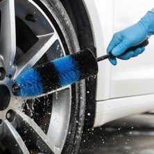 Go İthalat Ergonomik Saplı Jant ve Lastik Temizleme Fırçası – Araç Detay Temizliği Için Güçlü Kıllı Detay Fırçası (5468)