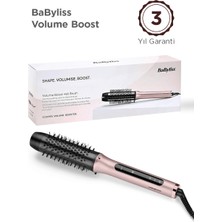 Babyliss Volume Boost Iyon Etkili 4 Isı Ayarlı Seramik Isıtıcı Gövdeli Termal Saç Fırçası Pembe HSB200E