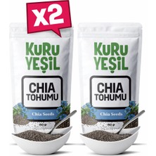 Kuru Yeşil Chia Tohumu – 300 Gr – Omega 3 – Lif ve Protein Kaynağı - Çiya Tohumu - 2x150 GR
