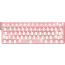 Dareu Cool 60 Pink-Clear %60 Ice Blade Manyetik Switch 8k Hz Hall Effect Hotswap Rgb Ingilizce Mekanik Gaming Klavye