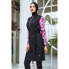 Maresiva Tam Kapalı Tesettür Mayo 2307 Siyah