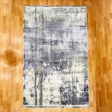 Mevlana Bazaar Gri Eskitme Desenli Modern 160 x 230 Yün Halı