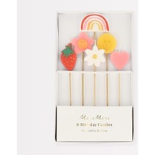 Storemax - Happy Face Icons Candles - Mutlu Yüz Semboller Mumlar (X6)