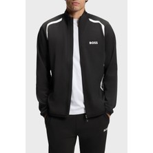 Boss Logolu Regular Fit Dik Yaka Fermuarlı Sweat Erkek Sweat 50554402 001