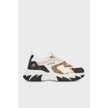 Guess Notiss Logolu Bağcıklı Sneaker Ayakkabı FLPNTSFAL12 Bayan Ayakkabı Flpnts FAL12 Beıbr