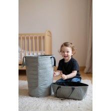 Baby Bibs Marble Desen  Oyuncak Sepeti ve Düzenleyici Sepet Ikili Set