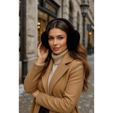 Yake Store  Bej Ithal Katlanabilir Peluş Kulaklık KLK01 - Siyahhhh