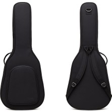 Kingbag-06 Soft Case Elektro Gitar Çantası-Kılıfı-Kalın-Siyah-Fitil-Keten-Su GEÇİRMEZ-GTRSİYAH006