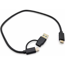 Keepro Type C USB 3.0 Harici Harddisk HDD Kablosu 2in1 Type C Harddisk Kablosu