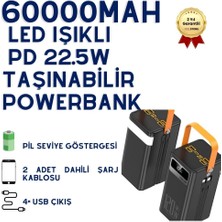 Hzl 60000Mah Led Işıklı Taşınabilir Powerbank