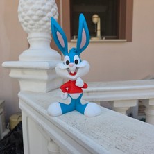 TriVox3D Buster Bunny Çizgi Film Karakteri Figürü (Boy 20 Cm)