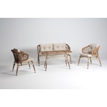 Luce Garden Salvia Mini Rattan Bahçe & Balkon Koltuk Takımı