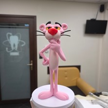 TriVox3D Pembe Panter Çizgi Film Karakteri (Boy 23 Cm)