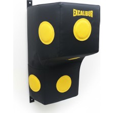Excalibur Boks Duvar Yastığı Makivara Siyah Sarı
