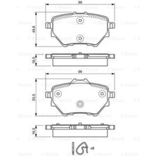 Vagnersa VGN-097 Arka Fren Balatası Peugeot 2008-3008-508-PARTNER-RIFTER-BERLINGO-COMBO-GRANDLAND X-Toyota Proace Cıty
