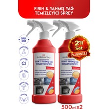 BioBellinda Doğal Konsantre Fırın Yanmış Yağ Temizleyici Sprey 500 ml (2'li Set)