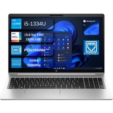 Hp Probook 450 G10 Intel Core I5 1334U 4.6ghz 32GB 512GB SSD Iris® Xe Graphics Windows 11 Pro  15.6" IPS Fullhd (1920X1080) 250NITS Taşınabilir Bilgisayar+Mouse Hediyeli B2NC6ESEX02